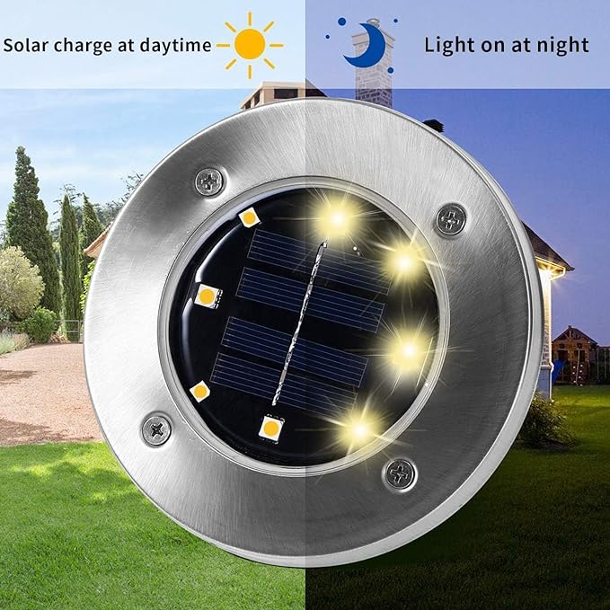 INCX Solar Lights Outdoor Waterproof, 12 Pack Solar Lights - Image 4