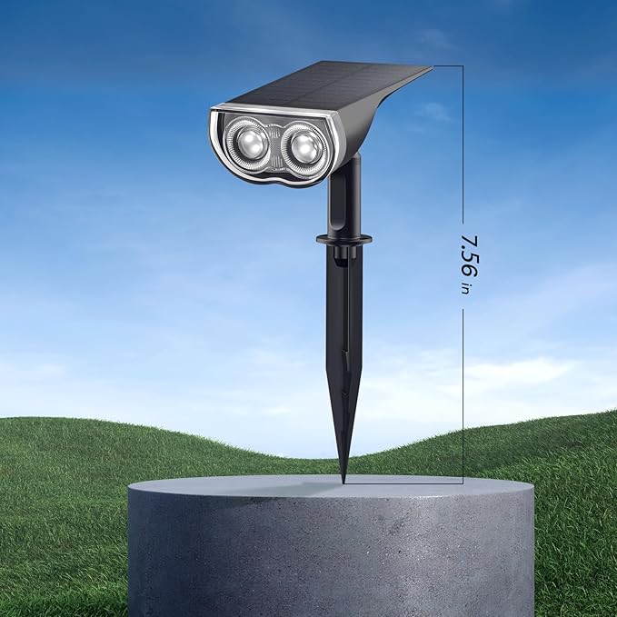 Consciot Solar Spotlights Outdoor, Daylight IP67 Waterproof 2-in-1 Solar Spot - Image 9