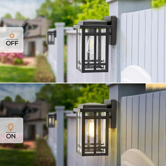 Outdoor Wall Light Fixtures 9.76'', Waterproof Porch Lights Lantern, Exterior - Image 2