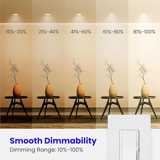 Feit Electric BR30 LED Light Bulbs, 100W Equivalent, E26 Standard Base - Image 4