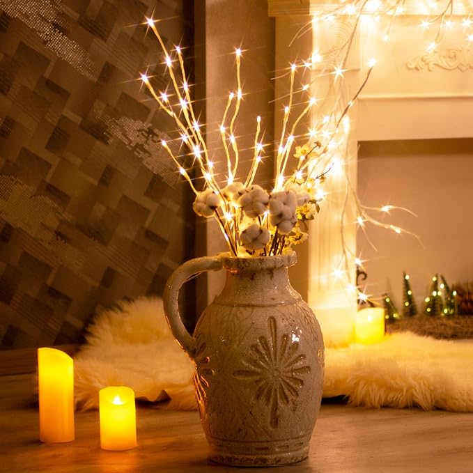 Vanthylit 3PK 30'' Lighted Birch Twig Branches - Image 2