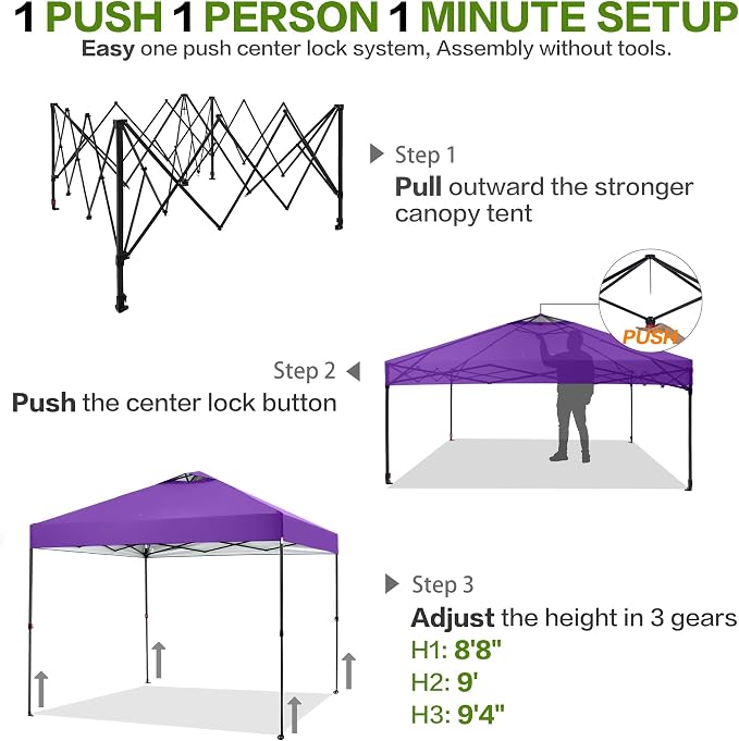 10'x10' Pop Up Canopy Tent - Image 4