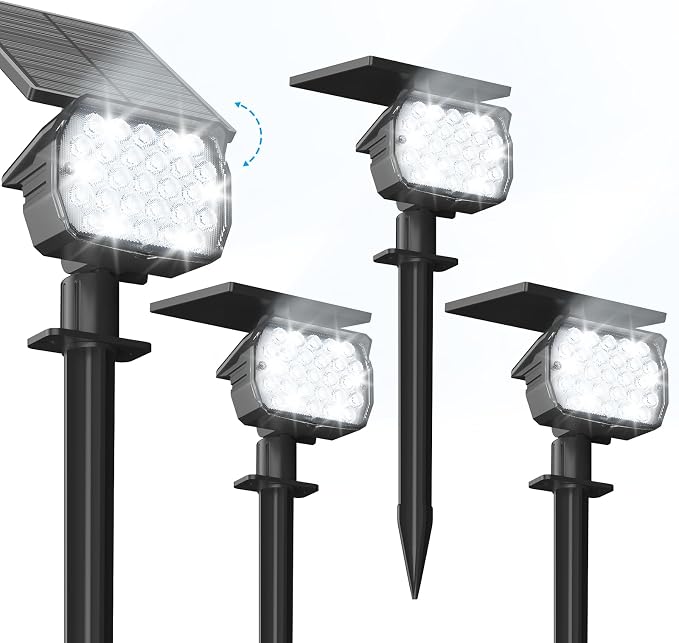 VOLISUN Solar Spotlight Outdoor, IP67 Waterproof Solar Landscape Spot by VOLISUN