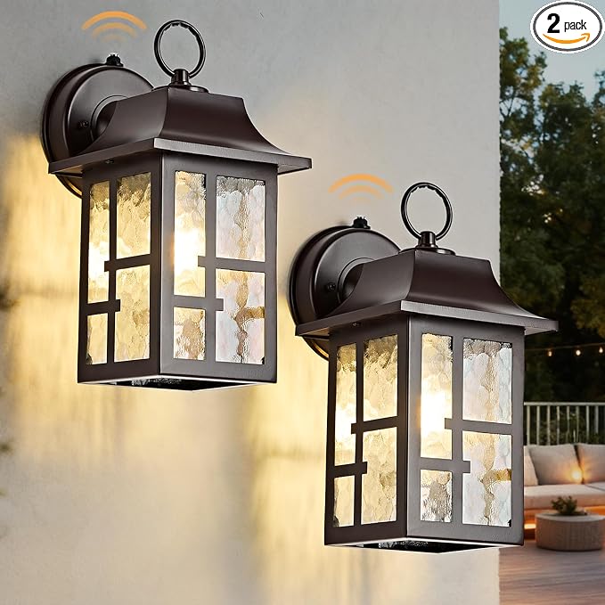 OKELI 2-Pack Dusk to Dawn Exterior Lighting Fixture, Farmhouse Outdoor Wall by OKELI