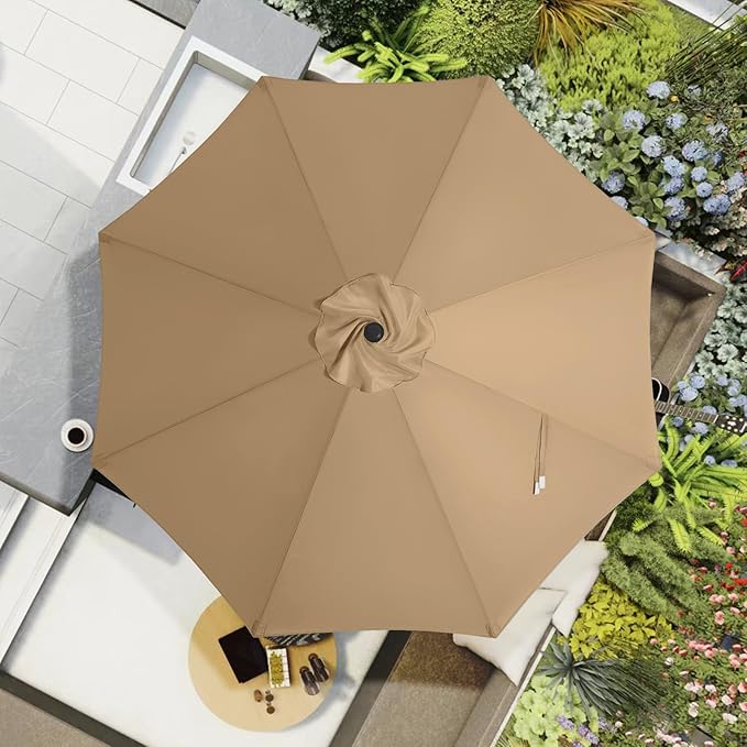 MASTERCANOPY Patio Umbrella 9 ft Replacement Canopy - Image 6
