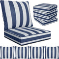 22" x 22" x 6" Outdoor Deep Seat Cushions Set by Unknown