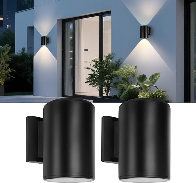 Livinlarge Solar Wall Light Outdoor, Wall Sconce Waterproof Up and Down Solar - Image 7