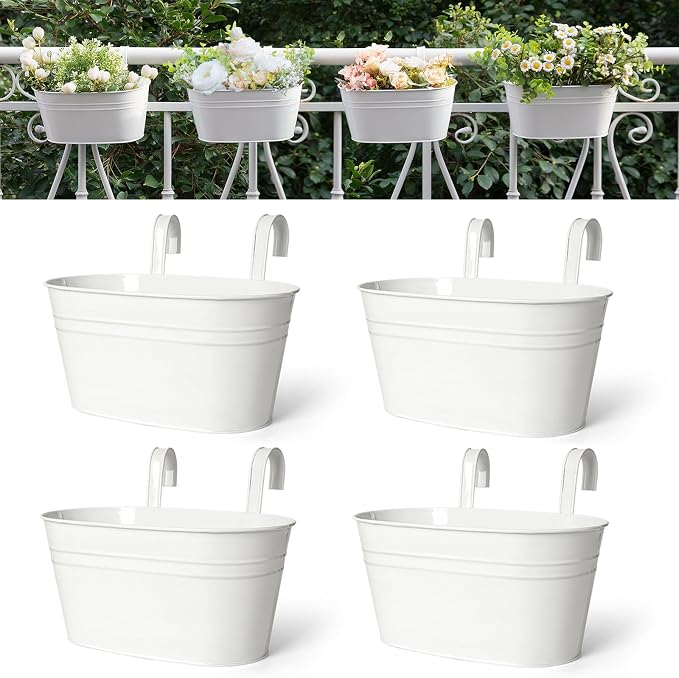 Dahey 10.5 Inch Metal Iron Hanging Flower Pots by Dahey