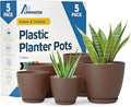 Planter Pots with Drainage Holes by LIFEMASTER