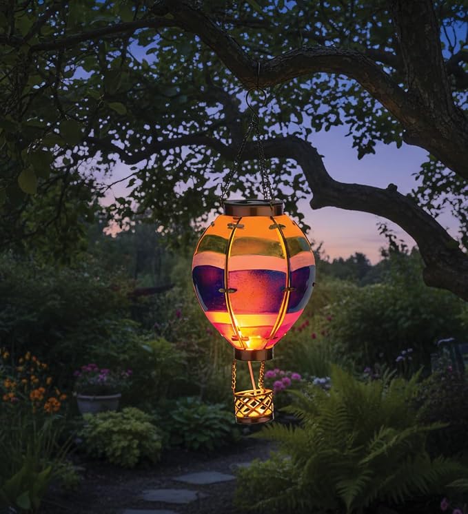 Regal Art & Gift Hot Air Balloon Solar Lantern – Hanging Solar-Powered LED - Image 2