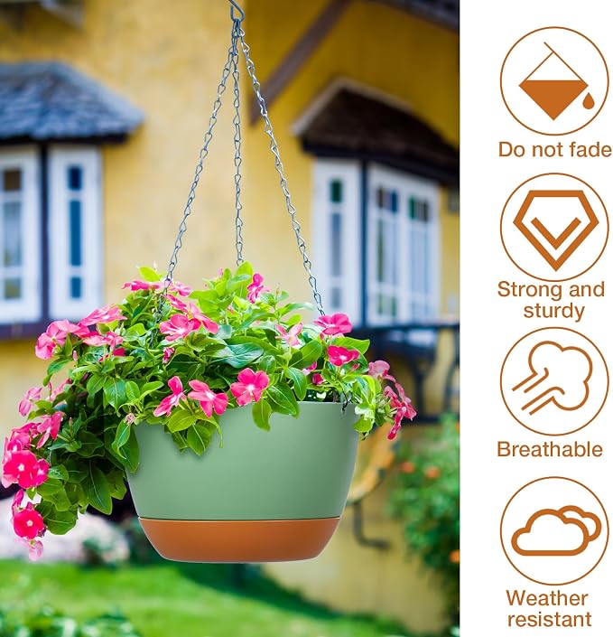 Mumufy 6 Pcs 8 Inch Hanging Planter - Image 4