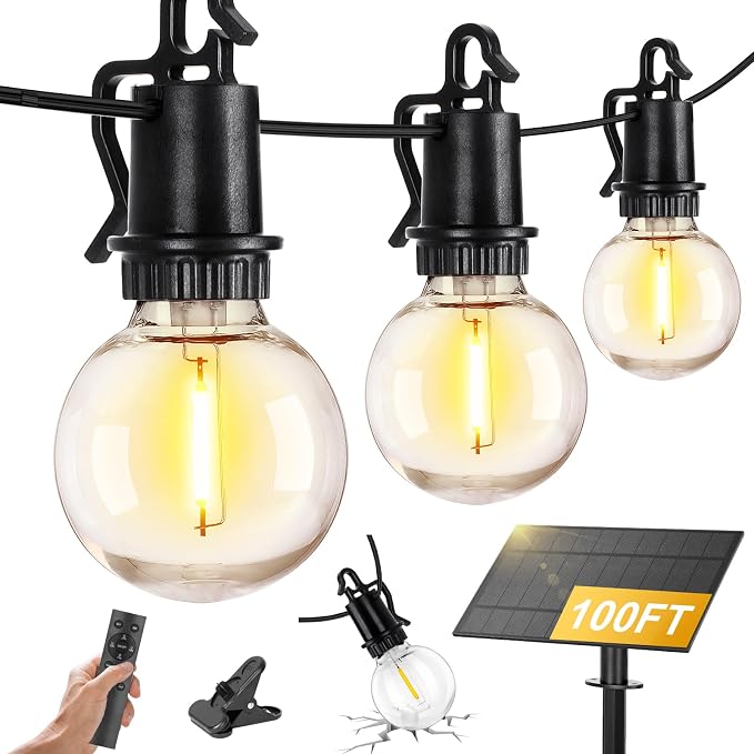 ZJOJO 100FT Solar Lights Outdoor Wateroproof, Solar String Lights - Image 8