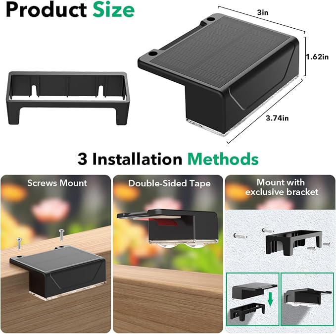 Solar Fence Lights Outdoor - Image 6