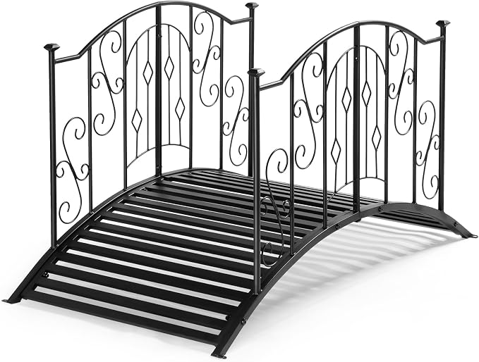 Outvita Metal Garden Bridge for Outdoor, Elegant Decorative Bridge by Outvita