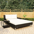 2 Person Garden Sun Bed Patio Furniture Outdoor Daybed by Unknown