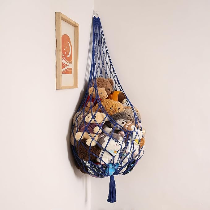 Novel Stuffed Animal Hammock Corner Hanging Net by Amdermi