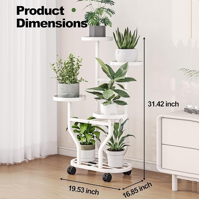 Plant Stand Indoor Outdoor 4 Tier Flower Holder - Image 2