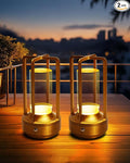 Set of 2 Cordless Table Lamps, LED Rechargeable Battery Operated Desk Lamps by Unknown