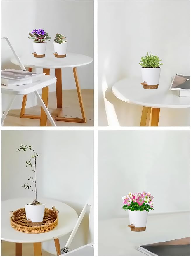 5 Pack 5 inch Self-Watering Pots, African Violets Planter - Image 4