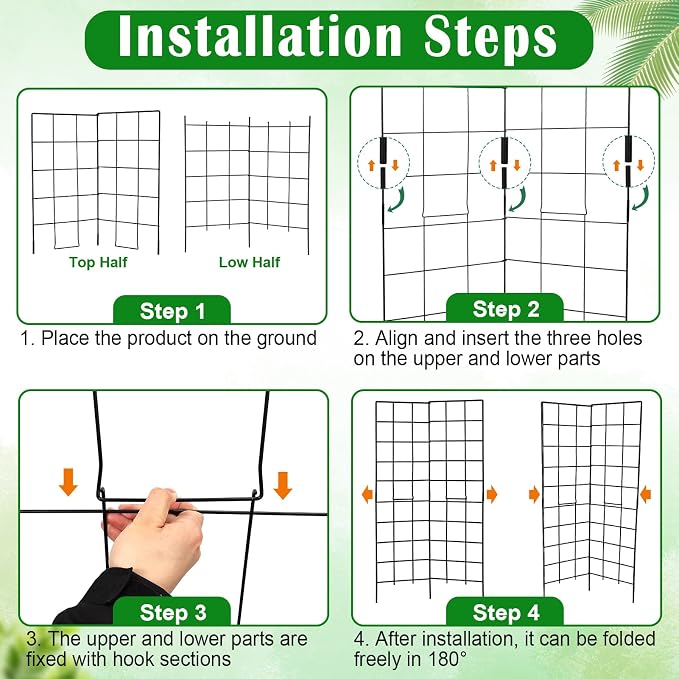 59" H x 31" L Foldable Cucumber Trellis - Image 3