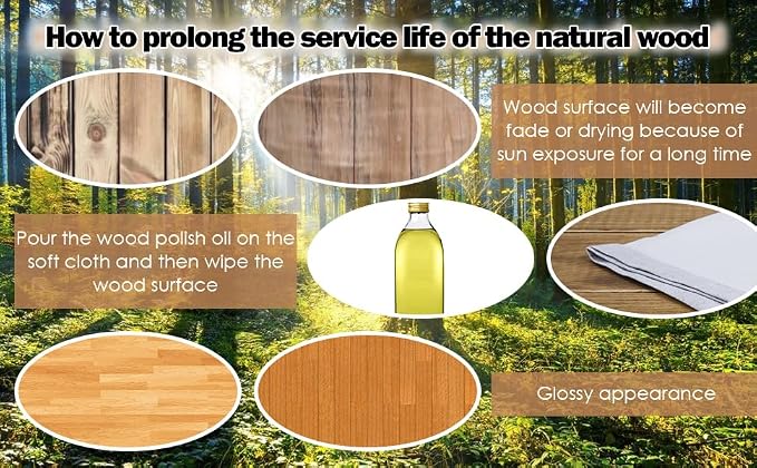HAPPYGRILL Outdoor Wood Bench Patio Solid Wood Loveseat - Image 9