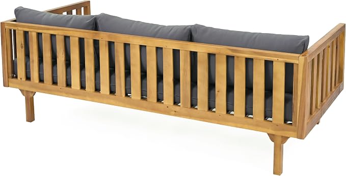 Merax Outdoor Acacia Wood Conversation Set - Image 4