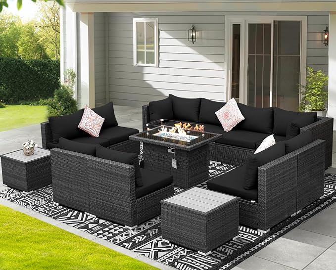 NICESOUL 13 Piece Outdoor Sectional Furniture - Image 3