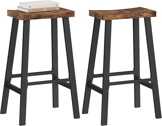 VASAGLE Bar Stools Set of 2, Counter Height Stools, Bar Chairs - Image 10