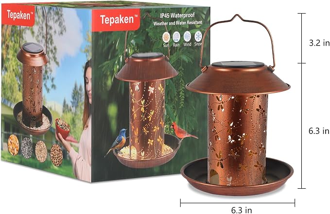 Bird Feeders for Outdoors Dragonfly Solar Lanterns Outdoor Waterproof Garden - Image 6