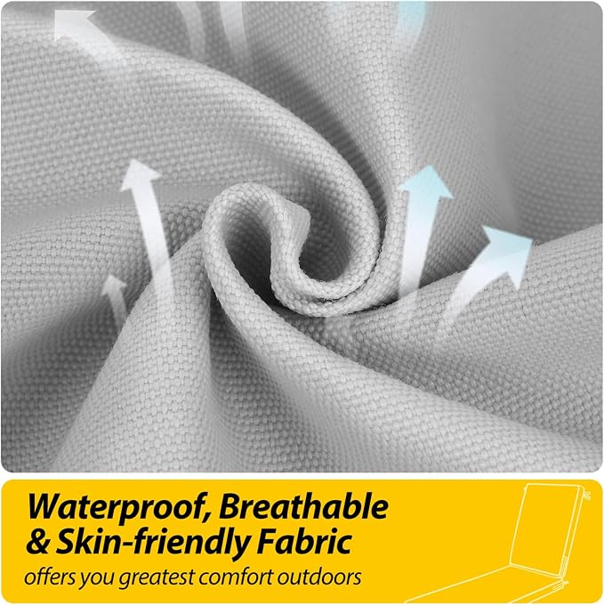 AAAAAcessories Outdoor Chaise Lounge Cushions, Fade-Resistant, Waterproof Patio - Image 4