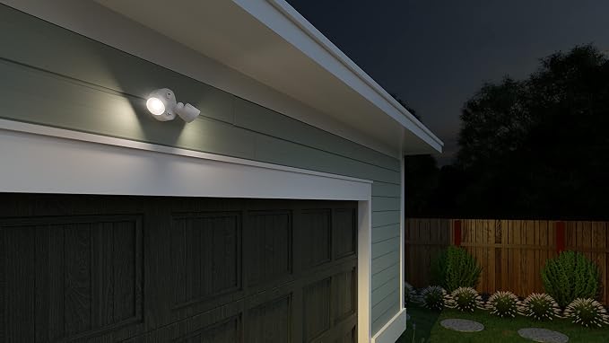 Lithonia Lighting HomeGuard 2-Light LED Outdoor Flood Lights, Outdoor LED Lights - Image 9