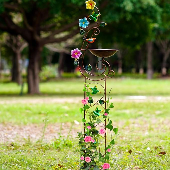 57" Height Metal Bird Bath - Image 2