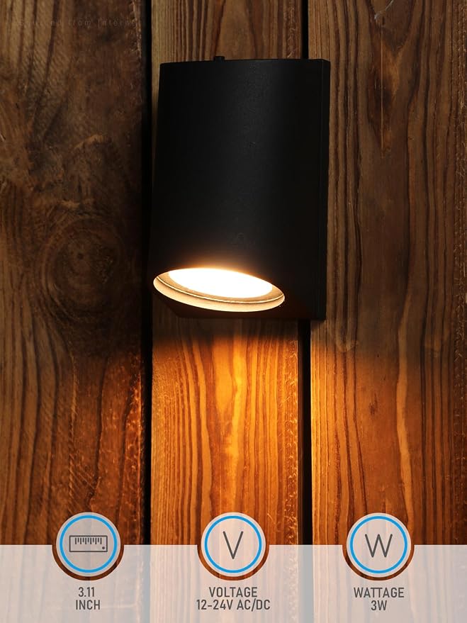 LEONLITE 5CCT Low Voltage Fence Lights, 3 inch 3W LED Deck Lights, 12-24V AC/DC - Image 3