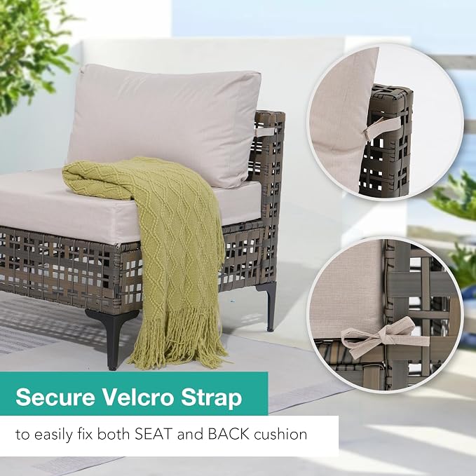 Patiorama 8 Piece Wicker Patio Furniture Set - Image 6