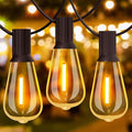 GLUROO Outdoor String Lights 180FT, 90+6Pcs Vintage Bulbs Shatterproof 2700K by ChristmasLights-GLUROO