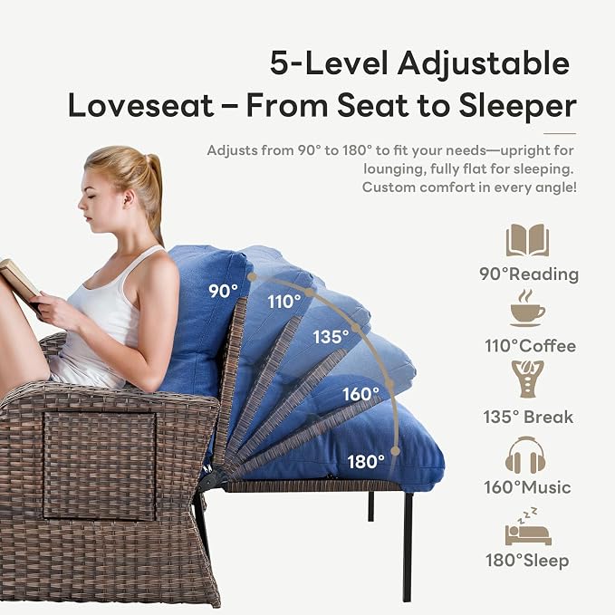 Belord Oversize Outdoor Daybed Set - Image 3