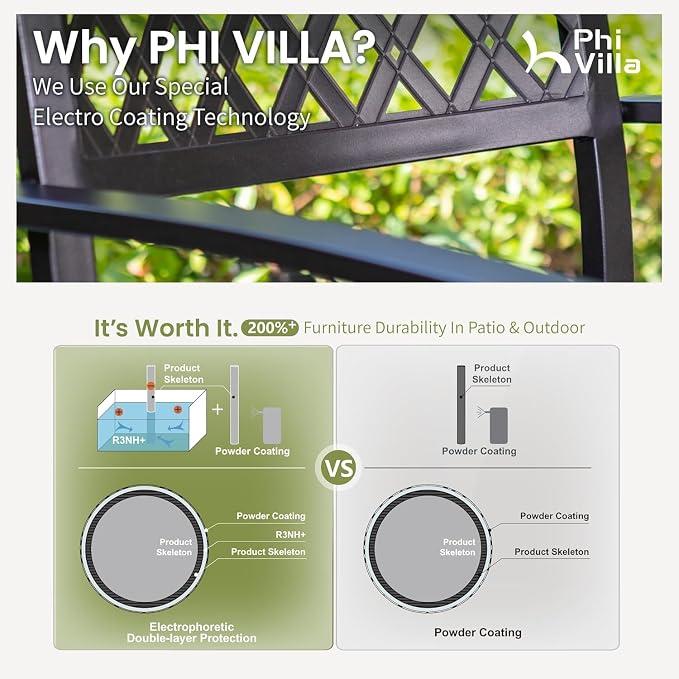 PHI VILLA 7 Pieces Outdoor Dining Set - Image 8