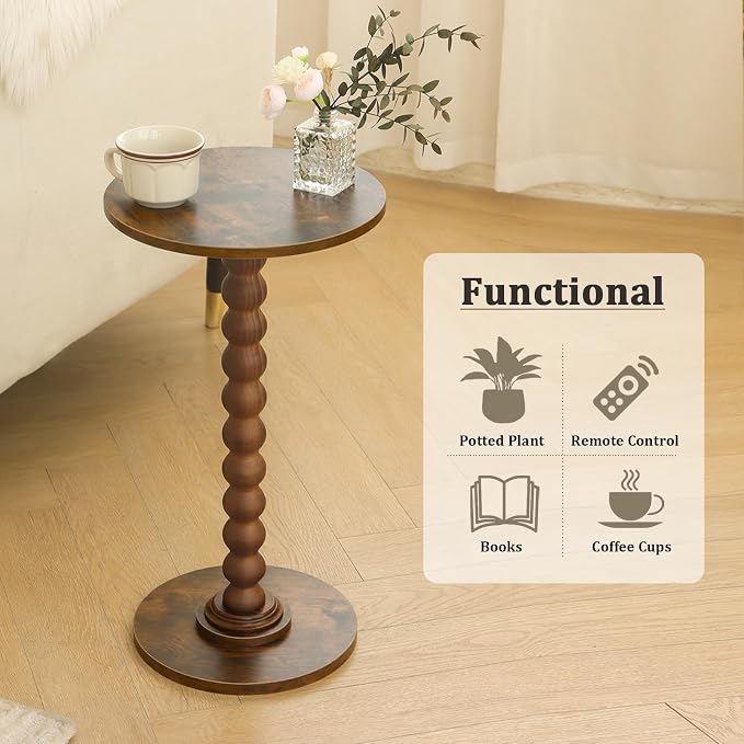 Round Side Table, Small Drink Table - Image 7
