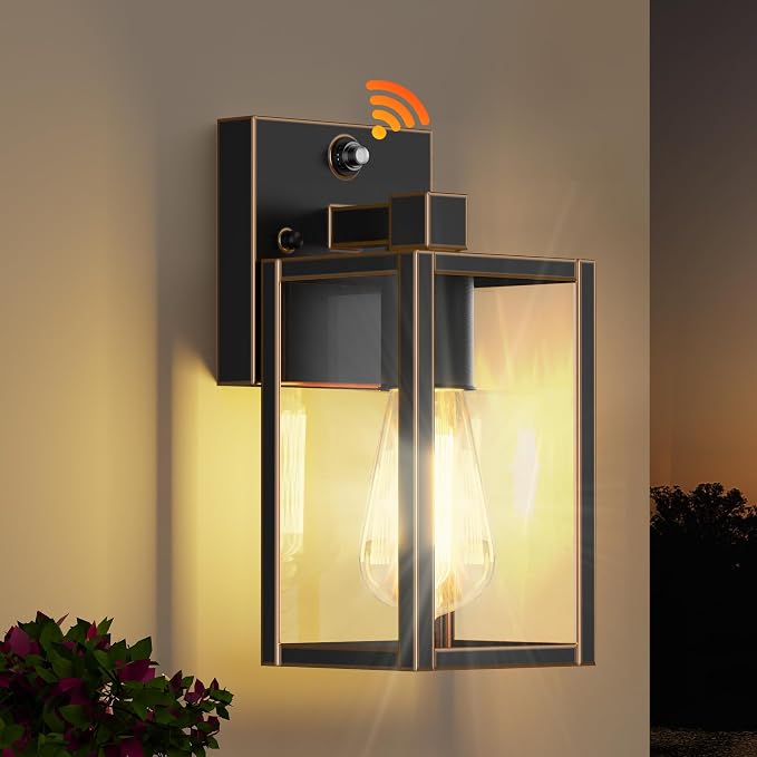 Gold Dusk to Dawn Porch Lights Fixtures, Outdoor Lights by WIHTU