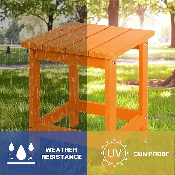 LZRS Adirondack Square Outdoor Side Table - Image 4