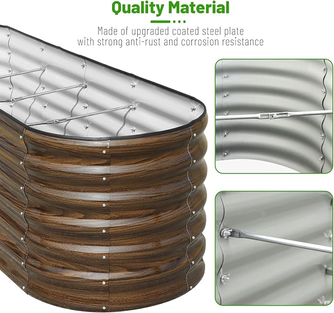 SnugNiture 8x2x2ft Raised Garden Bed Kit - Image 6