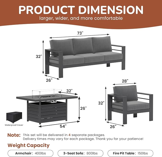 Solaste Aluminum Patio Furniture Set - Image 3