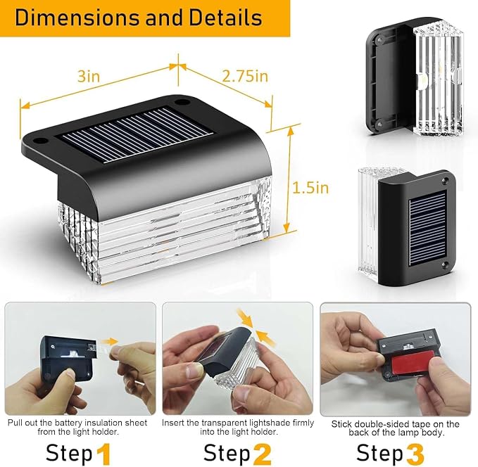 Solar Fence Lights Outdoor - Image 6
