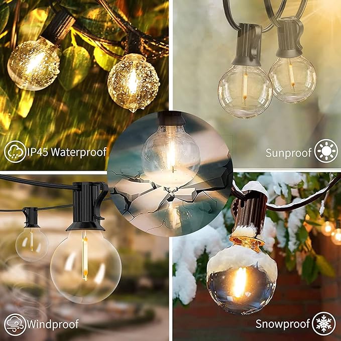 Svater Outdoor String Lights 120 FT, Patio Light - Image 3