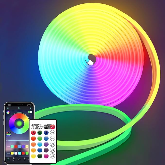16.4FT DC24V RGB LED Neon Rope Lights by segrass