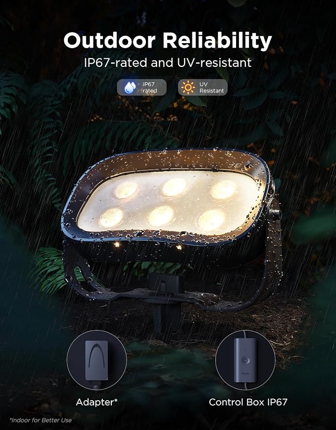 Govee Outdoor Tree Lights 3-Pack, RGBWIC LED Landscape Lighting, Outdoor Lights - Image 4