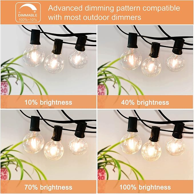 Outdoor String Lights 200FT Waterproof Globe String Lights - Image 2