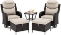 Patio Swivel Rocker Chairs of 2 by Meetleisure-LeisureLiving