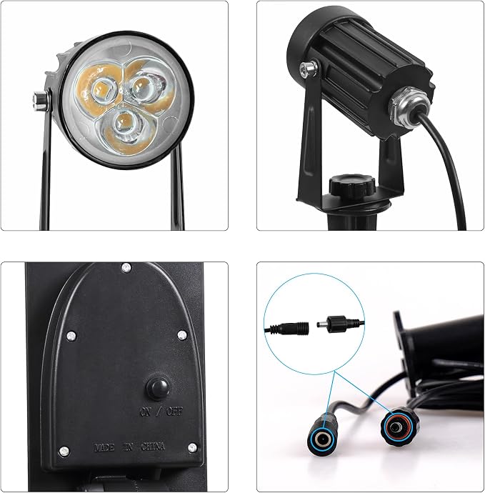 Solar Spot Lights Outdoor, 2-in-1 Solar Landscape Spotlights IP65 Waterproof - Image 4