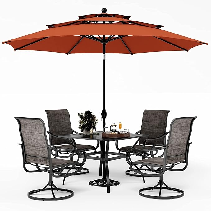 PHI VILLA Patio Dining Set by PHIVILLAThepioneerofcomfortablehouseholdsupplies